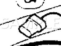 Tail Harness Electrical Connector Locations Diagram for 1997 Nissan Pickup XE 2.4 L4 GAS