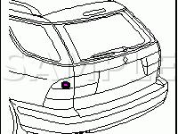Rear Body Components Diagram for 2001 Saab 9-5  3.0 V6 GAS