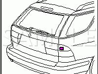 Rear Body Components Diagram for 2003 Saab 9-5 ARC 3.0 V6 GAS