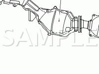 Exhaust System Components Diagram for 2006 Saab 9-2X 2.5I 2.5 H4 GAS