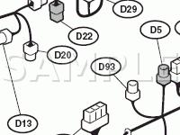 Door Wiring Harness Diagram for 2008 Subaru Outback 3.0 R 3.0 H6 GAS