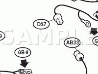 Rear Body Wiring Harness Diagram for 2008 Subaru Outback 3.0 R 3.0 H6 GAS