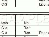 Rear End Connectors Diagram for 2001 Subaru Impreza RS 2.5 H4 GAS