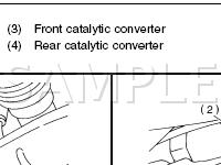 Electrical Components Diagram for 2001 Subaru Legacy  2.5 H4 GAS