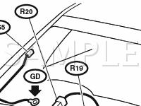 Rear Wiring Harness And Trunk Lid Cord Diagram for 2002 Subaru Impreza Outback 2.5 H4 GAS