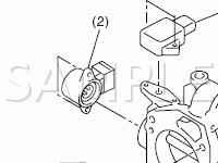 Air Intake System Diagram for 2003 Subaru Forester X 2.5 H4 GAS