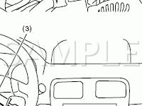 Electrical Components Location Diagram for 2003 Subaru Forester X 2.5 H4 GAS