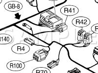 Rear Wiring Harness Diagram for 2003 Subaru Legacy  2.5 H4 GAS