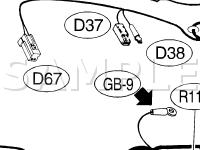 Rear Wiring Harness And Rear Gate Cord Diagram for 2003 Subaru Outback  2.5 H4 GAS