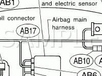 Airbag System Electrical Components Diagram for 2003 Subaru Outback  2.5 H4 GAS