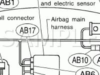 Airbag System Electrical Components Diagram for 2004 Subaru Outback  2.5 H4 GAS