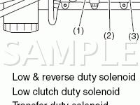 Transmission Solenoids Diagram for 2005 Subaru Legacy  2.5 H4 GAS