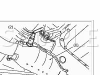 Underbody Components Diagram for 2008 Subaru Tribeca Limited 3.6 H6 GAS