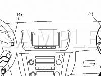 Front Body Components Diagram for 2008 Subaru Legacy GT Limited 2.5 H4 GAS