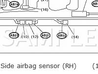 Safety Restraint Components Diagram for 2008 Subaru Outback 2.5I L.l. Bean Edition 2.5 H4 GAS