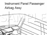 Supplemental Restraint System Diagram for 2004 Scion XB  1.5 L4 GAS