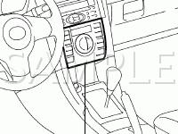 Instrument Panel Component Locations Diagram for 2005 Scion TC  2.4 L4 GAS