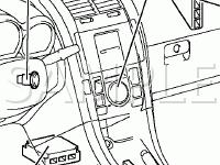Instrument Panel Component Locations Diagram for 2006 Scion TC  2.4 L4 GAS