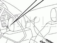 Instrument Panel Component Locations Diagram for 2006 Scion TC  2.4 L4 GAS