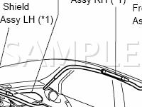 Supplemental Restraint System Diagram for 2006 Scion XA  1.5 L4 GAS