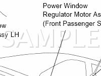 Power Window Control System Diagram for 2006 Scion XA  1.5 L4 GAS