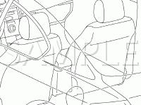 Front Body Components Diagram for 2008 Scion XB  2.4 L4 GAS