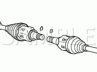 Underbody Components Diagram for 2008 Scion XD  1.8 L4 GAS