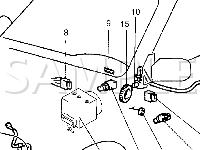 Antilock Brake System Components Diagram for 2001 Suzuki Vitara  1.6 L4 GAS