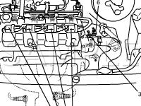 Ignition System Components Location Diagram for 2002 Suzuki Aerio SX 2.0 L4 GAS