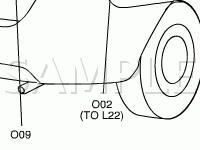 Rearend Door Harness Diagram for 2002 Suzuki Aerio  2.0 L4 GAS