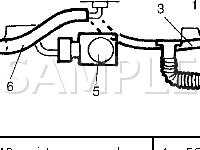 PCV System Components Diagram for 2002 Suzuki Grand Vitara  2.5 V6 GAS