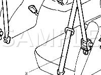 Seat Belt Components Diagram for 2002 Suzuki Vitara  2.0 L4 GAS