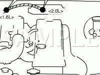 Engine Room Diagram for 2002 Suzuki Vitara  2.0 L4 GAS