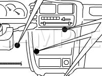 Instrument Panel Diagram for 2002 Suzuki Vitara  2.0 L4 GAS