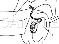 ABS Component Location Diagram for 2003 Suzuki Aerio SX 2.0 L4 GAS