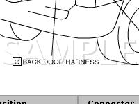 Rear Harnesses Diagram for 2003 Suzuki Grand Vitara XL-7 2.7 V6 GAS