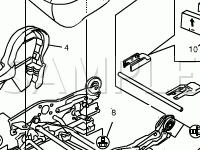 Seat Components Diagram for 2004 Suzuki Aerio SX 2.3 L4 GAS