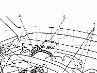 Engine Compartment Components Diagram for 2004 Suzuki Vitara  2.5 V6 GAS