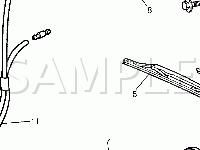 Wiper/Washer Components Diagram for 2005 Suzuki Aerio SX 2.3 L4 GAS
