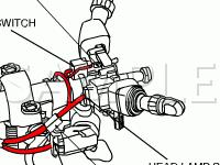 Steering Column Components Diagram for 2006 Suzuki Reno  2.0 L4 GAS