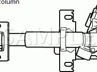 Steering Column Diagram for 2007 Suzuki Aerio Premium 2.3 L4 GAS