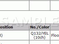 Body Connectors Diagram for 2007 Suzuki SX4 Sport 2.0 L4 GAS