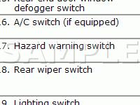 Lighting System Diagram for 2008 Suzuki SX4 Sport 2.0 L4 GAS