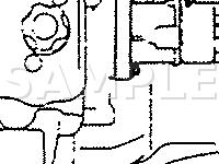 TBI System Component Locations Diagram for 1990 Suzuki Swift S 1.3 L4 GAS