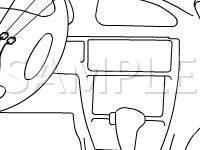 Instrument Panel For Connector Layout Diagram for 2001 Suzuki Swift  1.3 L4 GAS