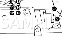 Engine Room For Ground Point Diagram for 2001 Suzuki Swift  1.3 L4 GAS