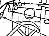 Front Body Harness Connector Locations Diagram for 1990 Isuzu Pickup Normal CAB 2.3 L4 GAS