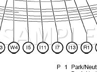 Engine Compartment Diagram for 2001 Toyota Avalon  3.0 V6 GAS