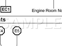 Engine Compartment Diagram for 2001 Toyota Avalon  3.0 V6 GAS