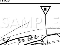 Instrument Panel Diagram for 2001 Toyota Avalon  3.0 V6 GAS
